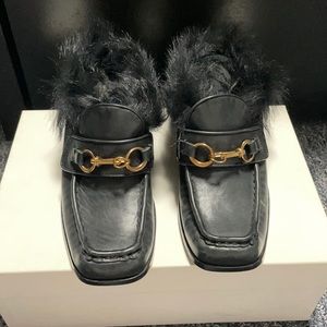DKNY Fur Lined Mules